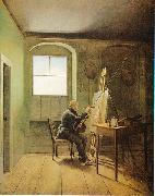 Georg Friedrich Kersting Caspar David Friedrich in seinem Atelier painting